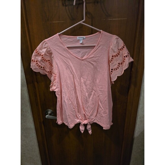Eyeshadow Tops - NWT Eyeshadow Girl Top Blush Pink Sz 2X